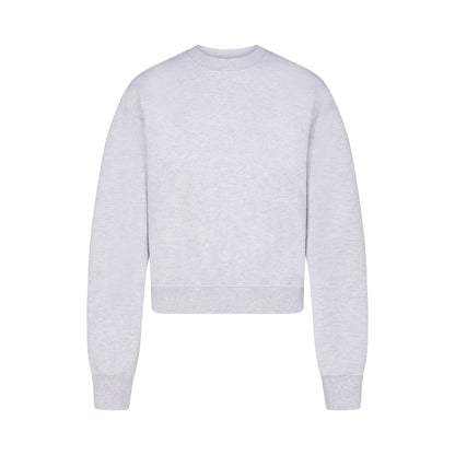 COTTON FLEECE CLASSIC CREWNECK | LIGHT HEATHER GREY