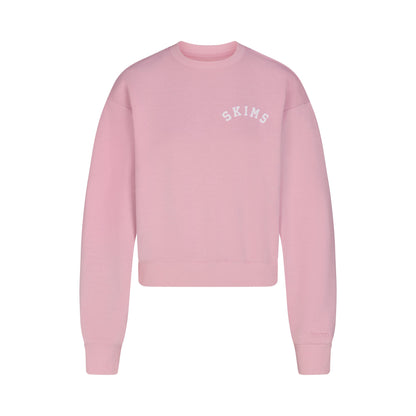 COTTON FLEECE LOGO CLASSIC CREWNECK | HALITE WITH SNOW LOGO