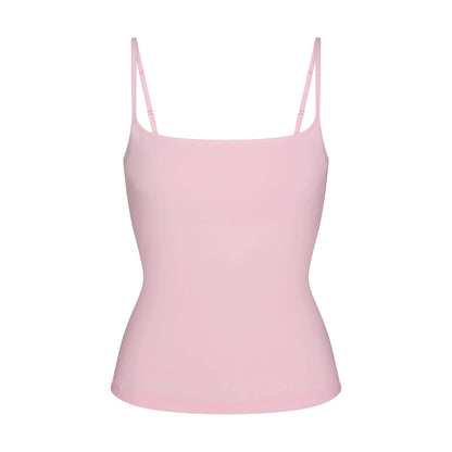 COTTON JERSEY SCOOP NECK CAMI | CHERRY BLOSSOM