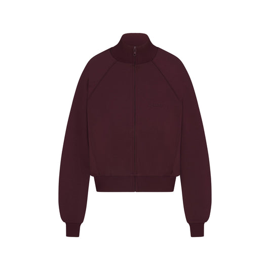 NikeSKIMS MATTE TRICOT TRACK JACKET | CURRANT