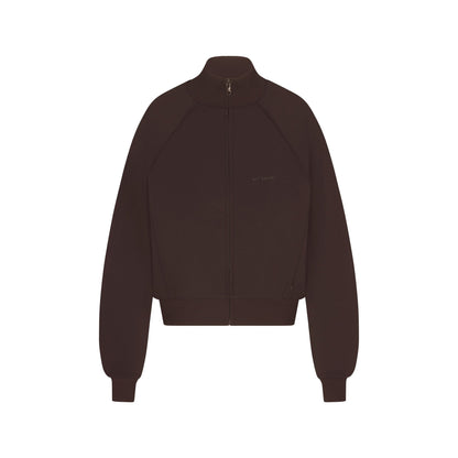 NikeSKIMS MATTE TRICOT TRACK JACKET | DARK ROAST