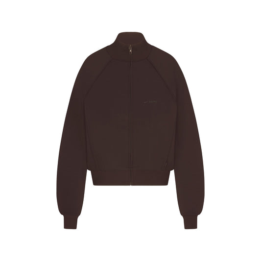 NikeSKIMS MATTE TRICOT TRACK JACKET | DARK ROAST