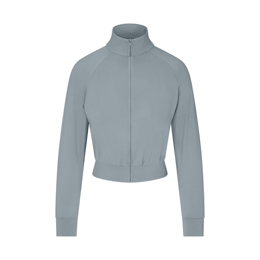 NikeSKIMS AIRY CROPPED TRACK JACKET | WASHED PACIFIC