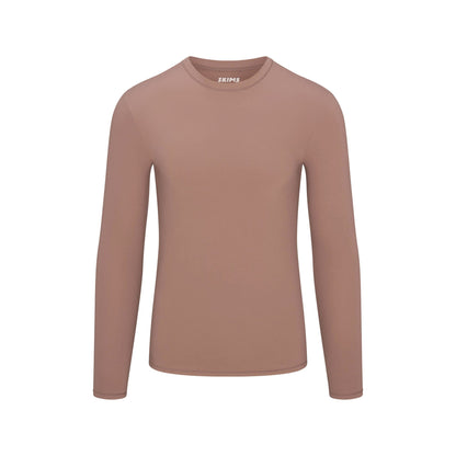 FITS EVERYBODY MENS SLIM LONG SLEEVE T-SHIRT | UMBER