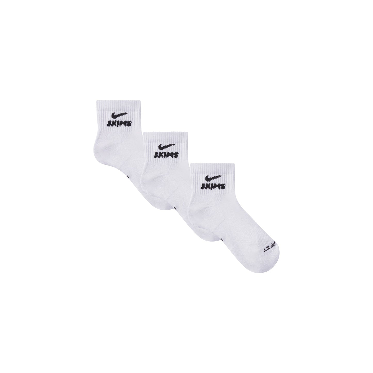 NikeSKIMS ACCESSORIES DRI-FIT™ QUARTER CREW SOCK 3-PACK | SNOW