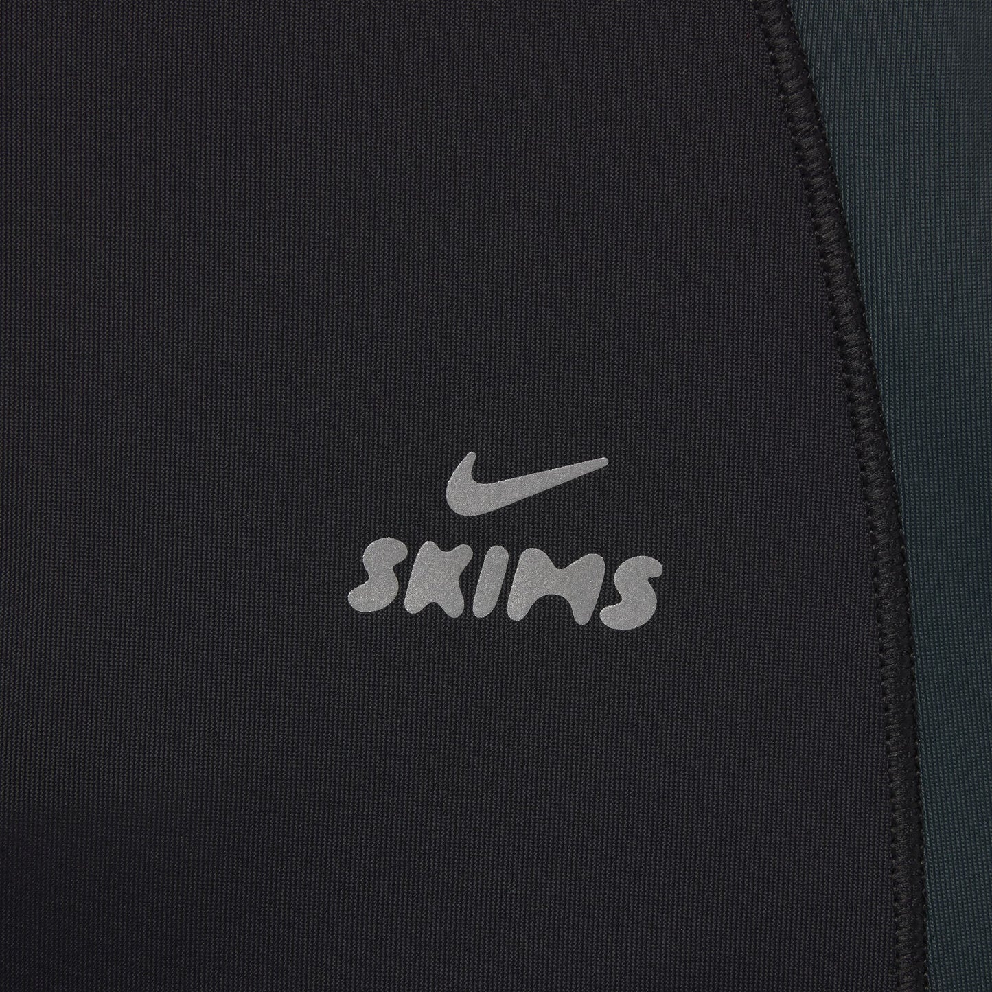 NikeSKIMS SHINE ZIP FRONT LONG ONE PIECE | OBSIDIAN AND DARK TEAL