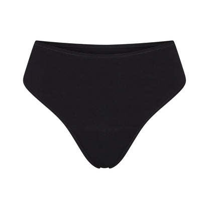 PERIOD PANTIES THONG | OBSIDIAN