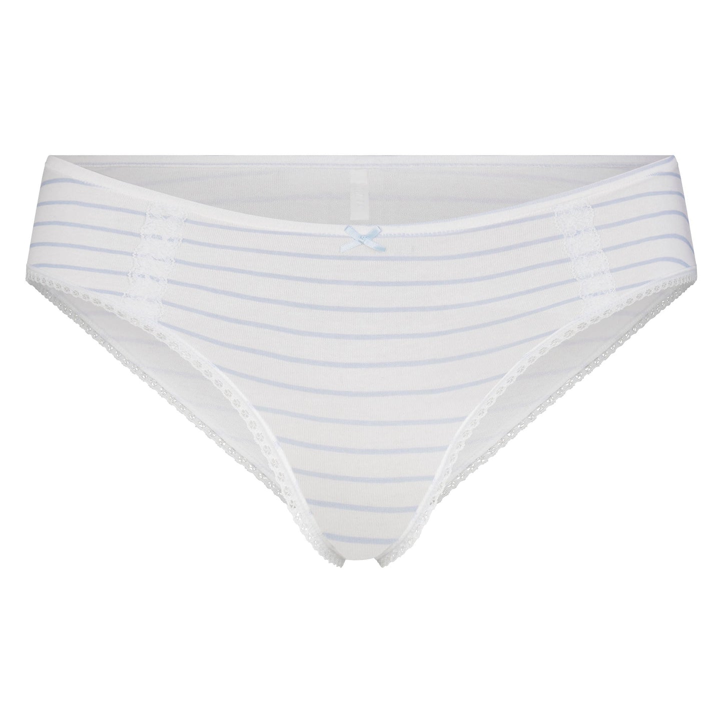 LIGHTWEIGHT COTTON LACE HIPSTER | AIRSPACE LAGUNA STRIPE