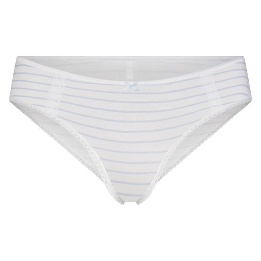 LIGHTWEIGHT COTTON LACE HIPSTER | AIRSPACE LAGUNA STRIPE