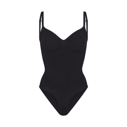 SEAMLESS SCULPT BRIEF BODYSUIT | ONYX