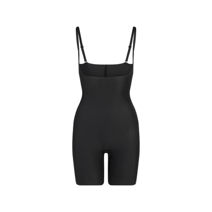 SKIMS BODY CORE SCULPT OPEN BUST MID THIGH BODYSUIT | ONYX