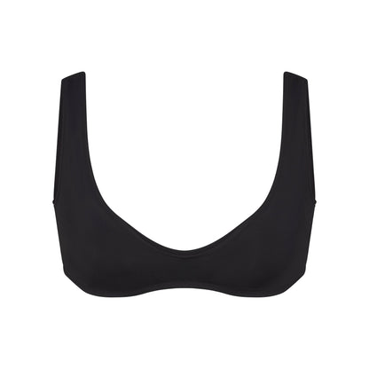SIGNATURE SWIM PLUNGE BIKINI TOP | ONYX