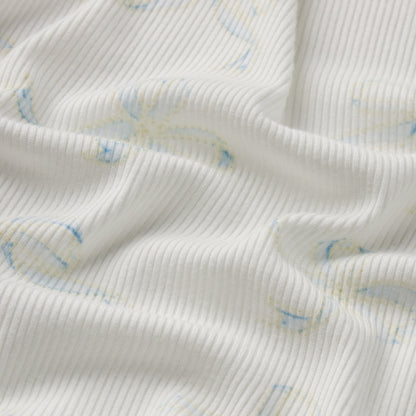 SOFT LOUNGE SHORT SLEEP SET | IVORY PEARL BOWS PRINT