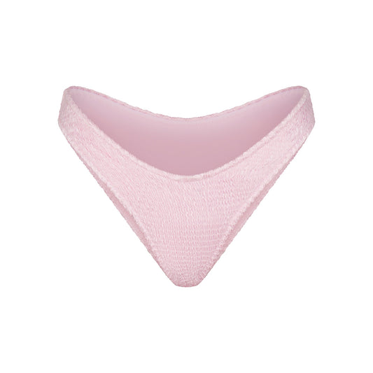 SATIN SWIM CHEEKY TANGA BIKINI BOTTOM | CHERRY BLOSSOM
