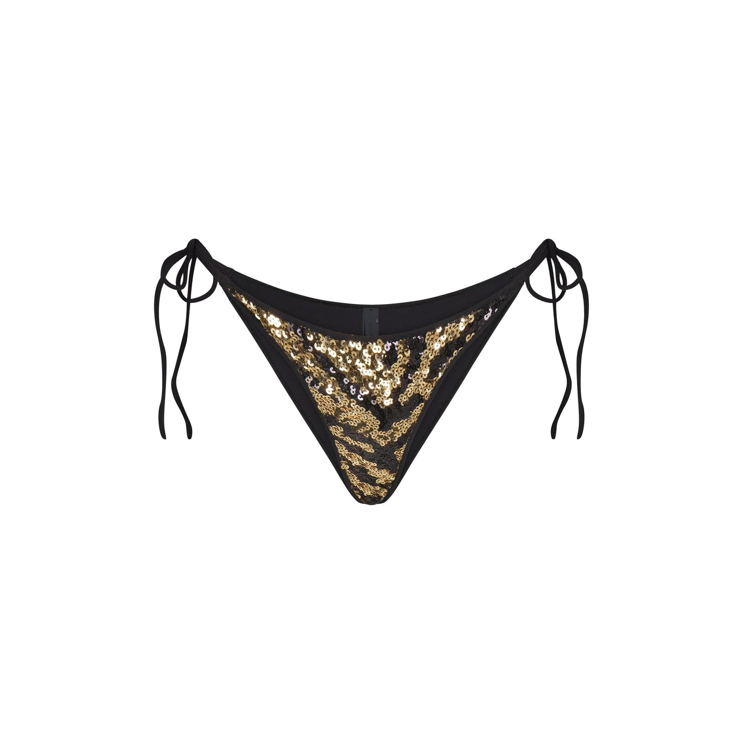 ICONIC SWIM SEQUIN BIKINI BOTTOM | BISCOTTI SEQUINED ZEBRA