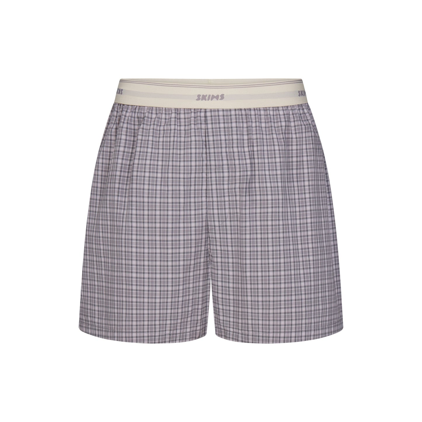COTTON POPLIN MENS LOGO BAND BOXER | FULL MOON CHECK