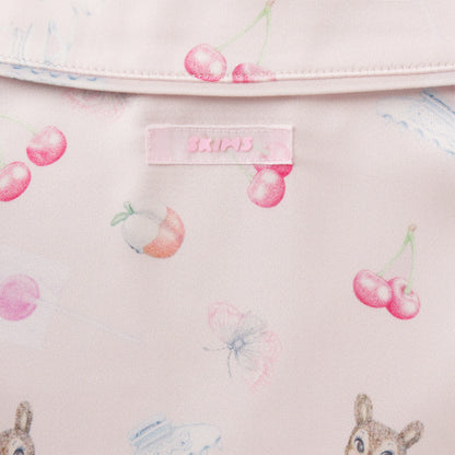WOVEN SHINE LONG SLEEP SET | BARELY PINK SNACK BAG