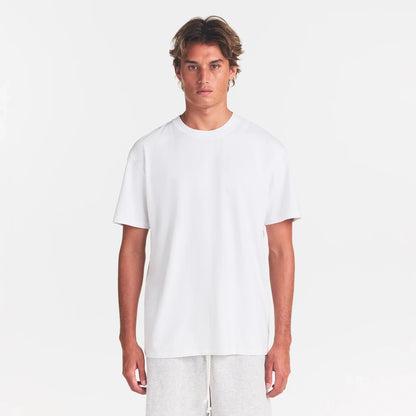 HEAVYWEIGHT COTTON MENS RELAXED T-SHIRT | CHALK