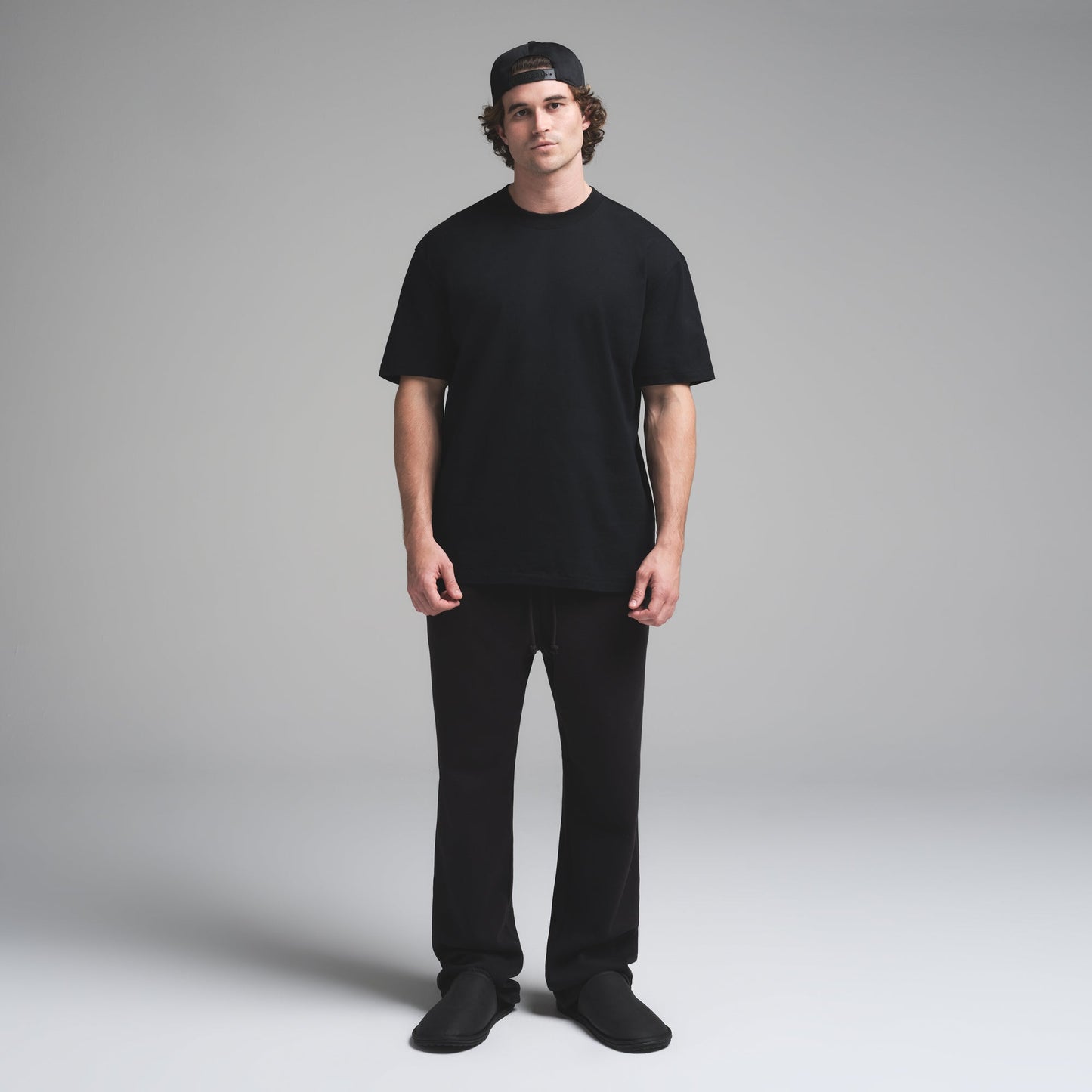 HEAVYWEIGHT COTTON MENS RELAXED T-SHIRT | OBSIDIAN