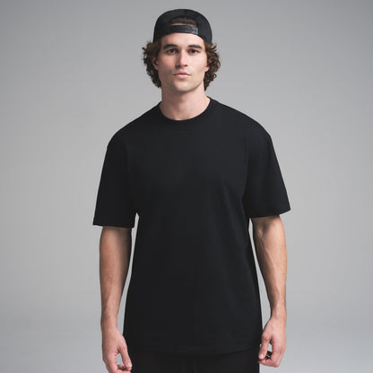 HEAVYWEIGHT COTTON MENS RELAXED T-SHIRT | OBSIDIAN