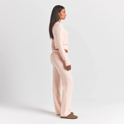 SWEATER KNITS RIBBED LONG SLEEVE FITTED CREW NECK | PRIMROSE
