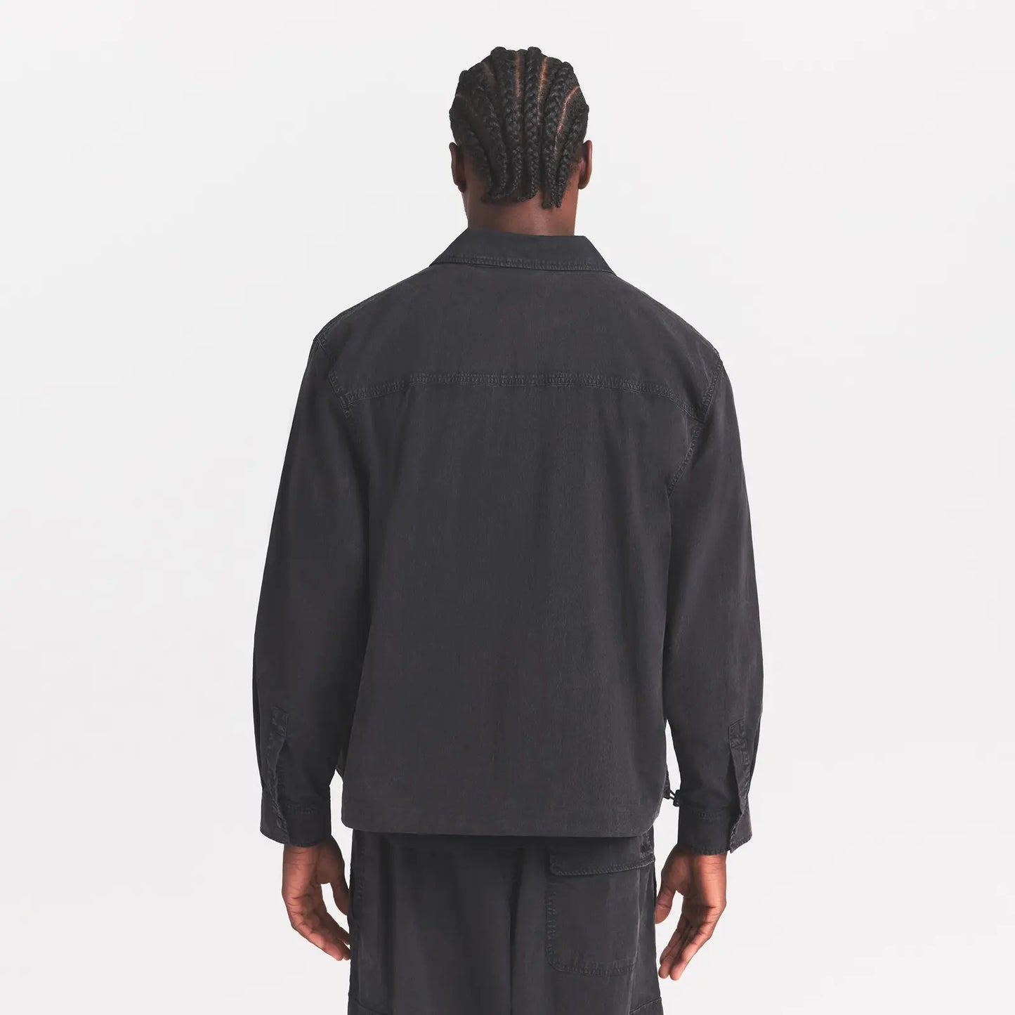 WOVEN MENS RELAXED SHIRT | ONYX