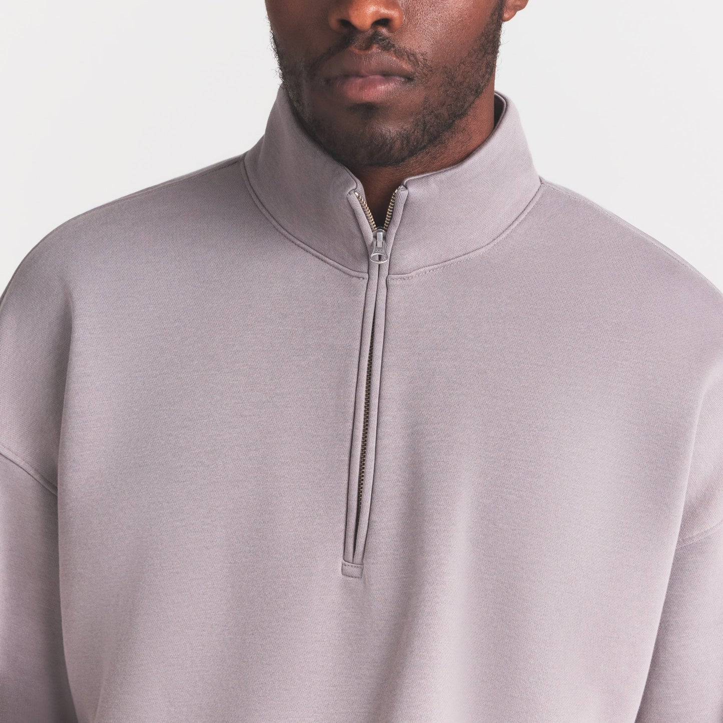 FLEECE LOUNGE MENS RELAXED QUARTER ZIP | SHADOW