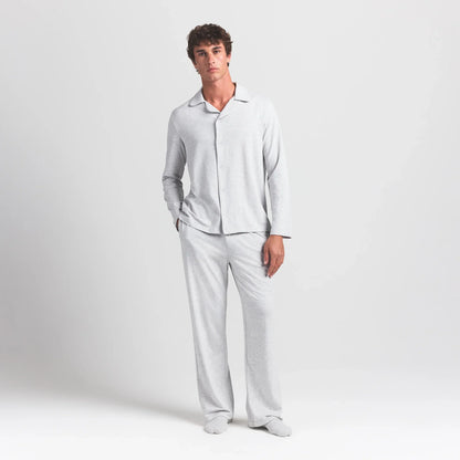 JERSEY SLEEP MENS SLEEP SET | LIGHT HEATHER GREY