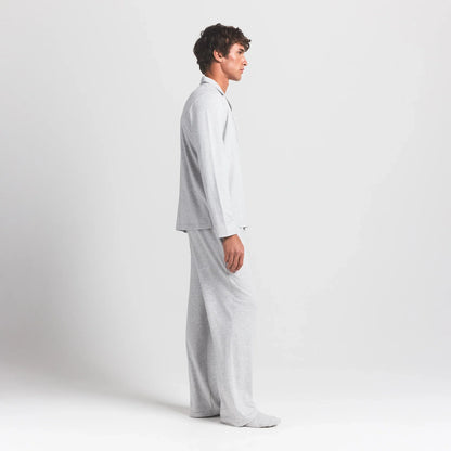 JERSEY SLEEP MENS SLEEP SET | LIGHT HEATHER GREY