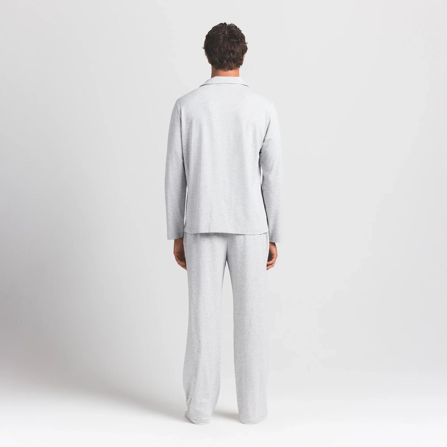 JERSEY SLEEP MENS SLEEP SET | LIGHT HEATHER GREY