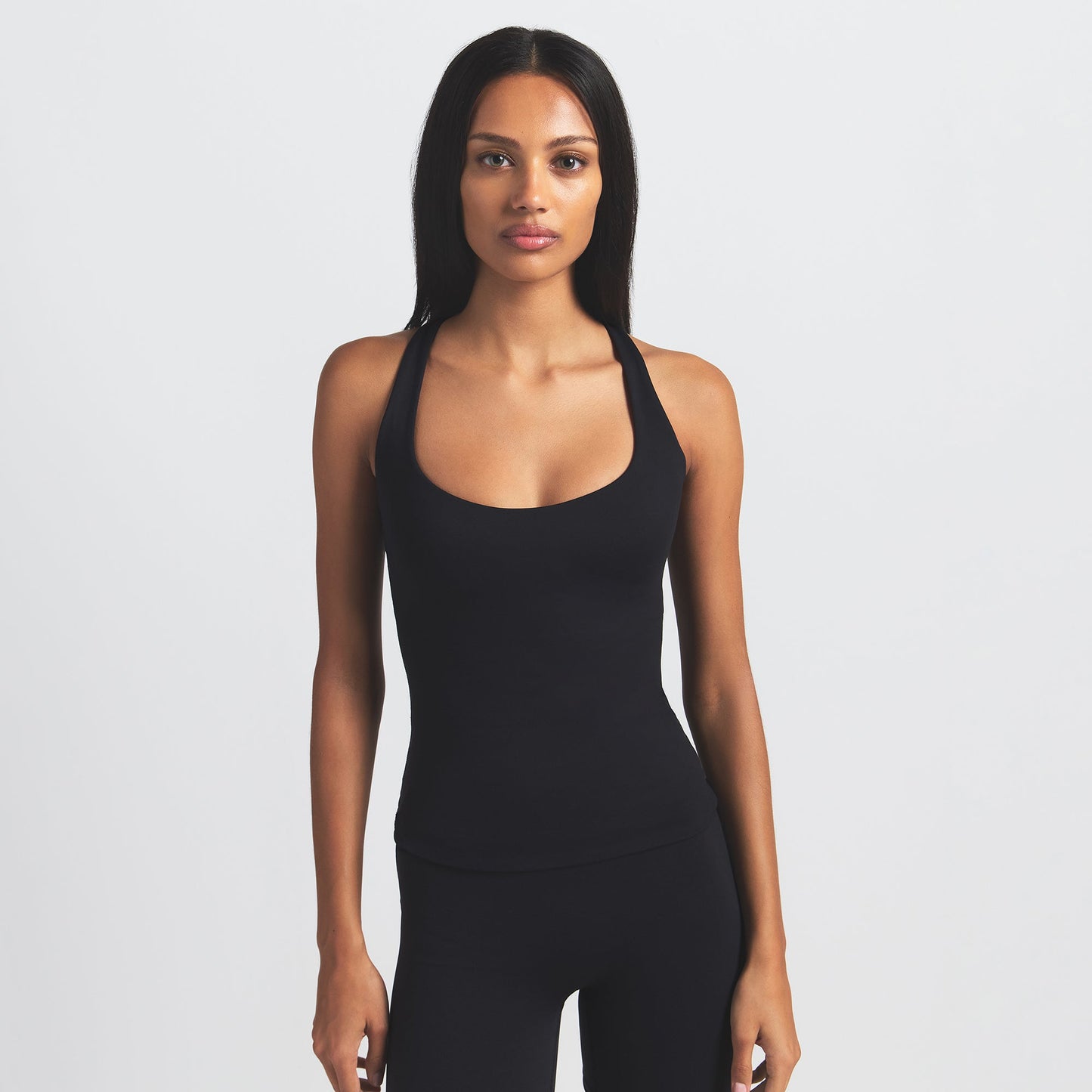 NikeSKIMS MATTE RACER BACK TANK | OBSIDIAN