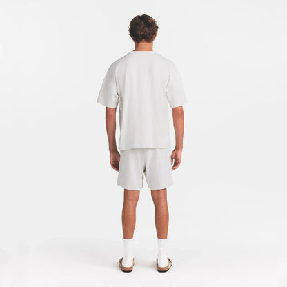 JERSEY LOUNGE MENS OVERSIZED T-SHIRT | CHALK HEATHER