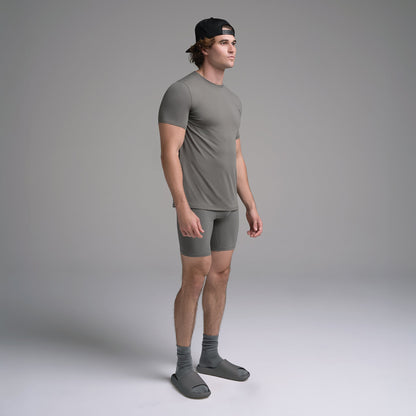 SKIMS FLEX MENS T-SHIRT | GUNMETAL
