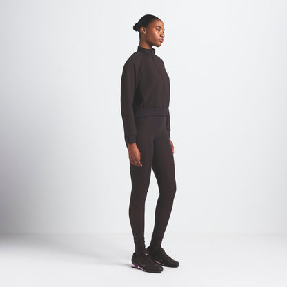 NikeSKIMS MATTE TRICOT TRACK JACKET | DARK ROAST