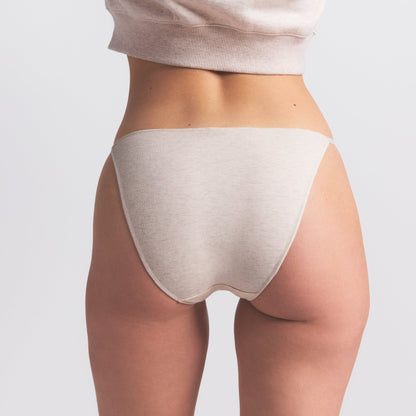 LIGHTWEIGHT COTTON BIKINI 10-PACK | HEATHER SOOT MULTI