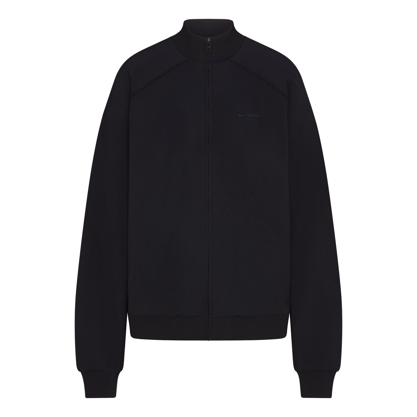 NikeSKIMS MATTE TRICOT OVERSIZED TRACK JACKET | OBSIDIAN