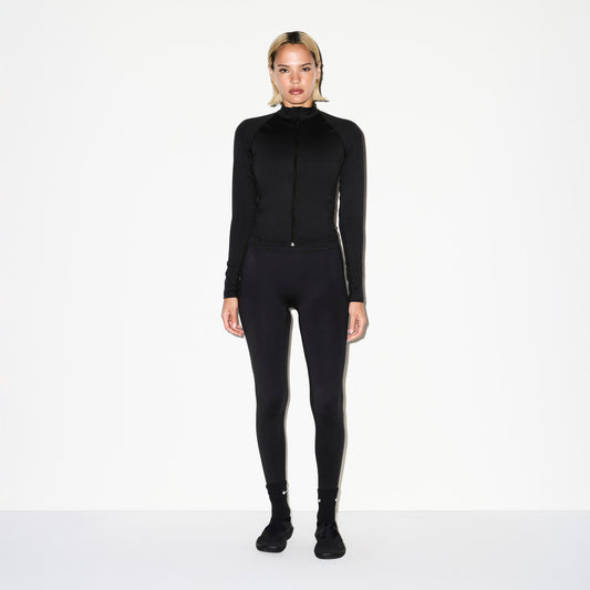 NikeSKIMS MATTE MOCK NECK FULL ZIP JACKET | OBSIDIAN